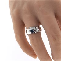 Anello Fanton Gioielli Donna ANELLI ZAFFIRO in Oro bianco Zaffiro 0.32 Ct ANOR-229-52 - ANOR-229-52